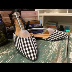 Rampage Cora Plaid Pointed Toe Slingback